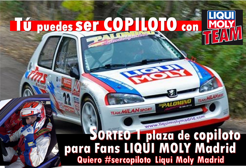 Gana una plaza de copiloto con LIQUI MOLY Madrid en el Jarama!