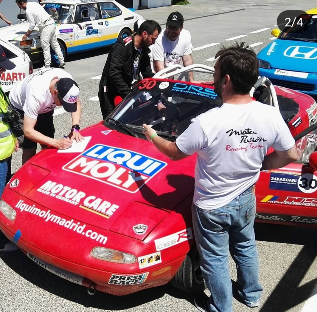 Enhorabuena a Miata Pasion Racing Team por sus 24h de Ascari